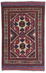 Oriental Kilim Golbarjasta Rug 90X140 Red/Dark Purple Wool, Afghanistan Carpetvista