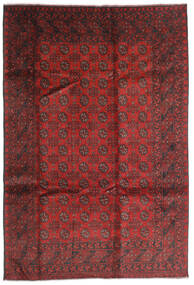  Afghan Fine Vloerkleed 196X286 Wol Rood/Bruin Carpetvista