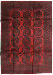  200X283 Medallion Afghan Fine Rug Wool, Carpetvista