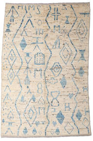  Moroccan Berber - Afghanistan 159X242 Wool Rug Beige/Grey Small Carpetvista