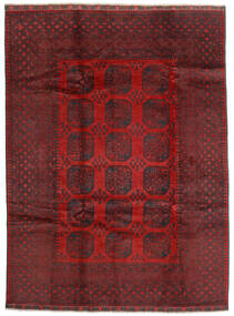 Afghan Fine Teppe 201X273 Mørk Rød/Rød Ull, Afghanistan Carpetvista