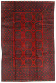 195X288 Tapis D'orient Afghan Fine Rouge Foncé/Rouge (Laine, Afghanistan) Carpetvista