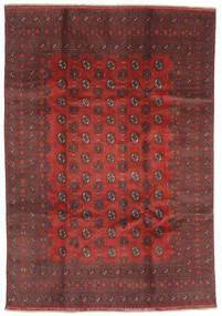  Afghan Fine Rug 200X288 Wool Red/Brown Carpetvista