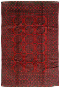 197X287 Afghan Fine Matot Matto Itämainen Punainen/Tummanpunainen (Villa, Afganistan) Carpetvista
