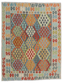  Kelim Afghan Old Style Matot 152X197 Villamatto Harmaa/Keltainen Pieni Matto Carpetvista