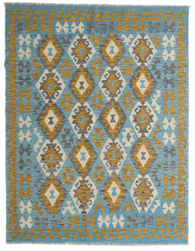 148X195 Kelim Afghan Old Style Vloerkleed Oosters Grijs/Blauw (Wol, Afghanistan) Carpetvista