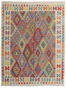  Orientalsk Kelim Afghan Old Style Teppe 149X195 Grå/Beige Ull, Afghanistan Carpetvista