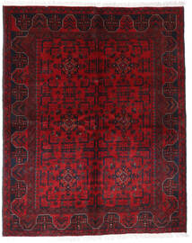 148X185 Tappeto Orientale Afghan Khal Mohammadi Rosso Scuro/Rosso (Lana, Afghanistan) Carpetvista