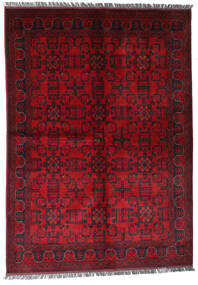 Afghan Khal Mohammadi Tæppe 170X240 Mørkerød/Rød Uld, Afghanistan Carpetvista