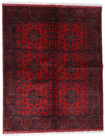 Afghan Khal Mohammadi Matot 150X188 Villamatto Tummanpunainen/Punainen Pieni Matto Carpetvista