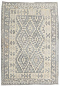 絨毯 オリエンタル キリム アフガン オールド スタイル 122X174 ベージュ/グレー (ウール, アフガニスタン)