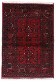 絨毯 アフガン Khal Mohammadi 104X147 ダークレッド/レッド (ウール, アフガニスタン)
