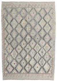  125X181 Kilim Afghan Old Style Rug Beige/Grey Afghanistan Carpetvista