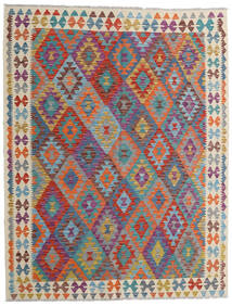  150X198 Kelim Afghan Old Style Matta Grå/Beige Afghanistan Carpetvista