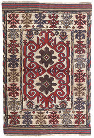 絨毯 キリム ゴルバリヤスタ 100X145 ダークピンク/レッド (ウール, アフガニスタン)
