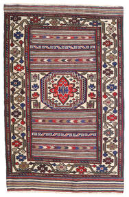 95X155 絨毯 キリム ゴルバリヤスタ オリエンタル ダークピンク/レッド (ウール, アフガニスタン) Carpetvista