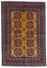 Tappeto Afghan Fine 166X240 Grigio Scuro/Rosso (Lana, Afghanistan)