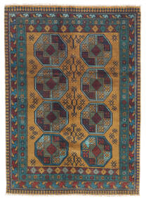 絨毯 オリエンタル アフガン Fine 122X170 ダークグレー/オレンジ (ウール, アフガニスタン)