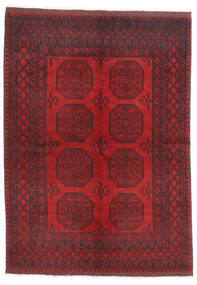 Afghan Fine Teppe 172X236 Mørk Rød/Rød Ull, Afghanistan Carpetvista