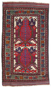 絨毯 キリム ゴルバリヤスタ 80X140 レッド/ダークピンク (ウール, アフガニスタン)