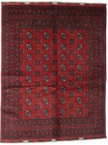 150X192 Tappeto Orientale Afghan Fine Rosso Scuro/Rosso (Lana, Afghanistan) Carpetvista