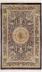 99X157 絨毯 クム シルク オリエンタル ベージュ/茶色 (絹, ペルシャ/イラン)