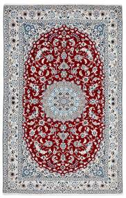  Nain Fine 9La Rug 156X245 Persian Wool Grey/Dark Red Small