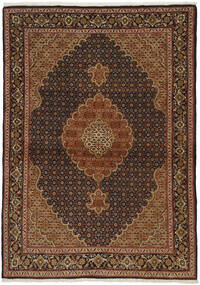 107X148 絨毯 オリエンタル タブリーズ 50 Raj ブラック/茶色 (ウール, ペルシャ/イラン)
