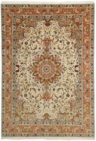 253X358 Tabriz 50 Raj Rug Oriental Beige/Orange Large ( Persia/Iran)