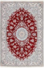 134X203 絨毯 オリエンタル ナイン Fine 9La 深紅色の/グレー ( ペルシャ/イラン)