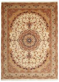 250X336 絨毯 オリエンタル タブリーズ 50 Raj 茶色/ベージュ 大きな ( ペルシャ/イラン)
