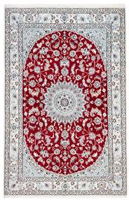  Orientalischer Nain Fine 9La Teppich 132X198 Dunkelrot/Grau Persien/Iran