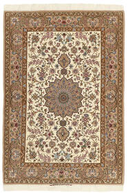  Persialainen Isfahan Silkkiloimi Matot 112X167 Beige/Oranssi
