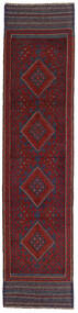  Kilim Golbarjasta Tapete 58X250 Lã Vermelho Escuro/Rosa Escuro Pequeno Carpetvista