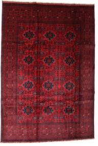  Oriental Afghan Khal Mohammadi Rug 201X293 Dark Red/Red Wool, Afghanistan Carpetvista