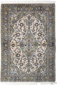絨毯 オリエンタル カシャン 98X140 グレー/ベージュ (ウール, ペルシャ/イラン)