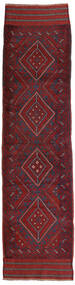 Kelim Golbarjasta Vloerkleed 66X255 Tapijtloper Donkerrood/Rood Wol, Afghanistan Carpetvista