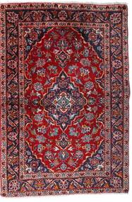  Kashan Szőnyeg 100X147 Perzsa Gyapjúszőnyeg Piros/Sötét Rózsaszín Kicsi Carpetvista