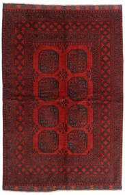 Tappeto Afghan Fine 162X239 Rosso Scuro/Marrone (Lana, Afghanistan)
