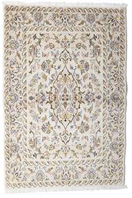 絨毯 オリエンタル カシャン 100X148 ベージュ/ライトグレー (ウール, ペルシャ/イラン)