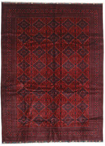 Kunduz Teppich 293X395 Dunkelrot/Rot Großer Wolle, Afghanistan Carpetvista