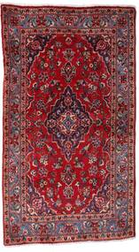 92X160 러그 오리엔탈 케샨 빨간색/다크 레드 (울, 페르시아/이란) Carpetvista