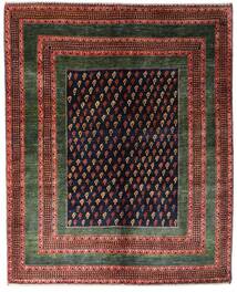  Persischer Gabbeh Kashkuli Teppich 151X190 Schwarz/Dunkelrot (Wolle, Persien/Iran)