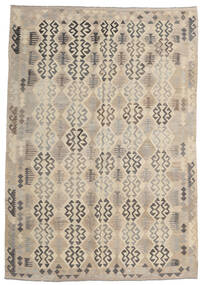 205X293 絨毯 オリエンタル キリム アフガン オールド スタイル ベージュ/ライトグレー (ウール, アフガニスタン) Carpetvista
