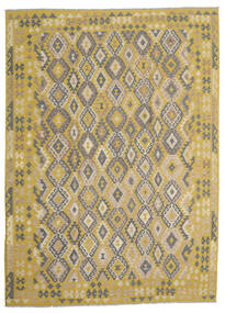  Kilim Afgán Old Style 246X347 Gyapjúszőnyeg Sárga/Narancssárga Nagy Carpetvista
