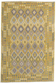  Kilim Afgán Old Style 195X301 Gyapjúszőnyeg Sárga/Narancssárga Carpetvista