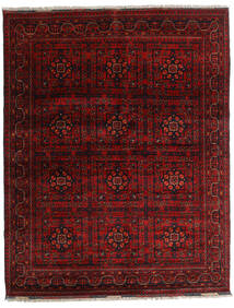 151X193 Kunduz Matta Orientalisk Mörkröd/Röd (Ull, Afghanistan) Carpetvista