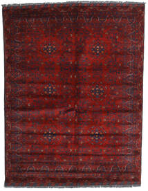 絨毯 Kunduz 158X202 ダークレッド/レッド (ウール, アフガニスタン)