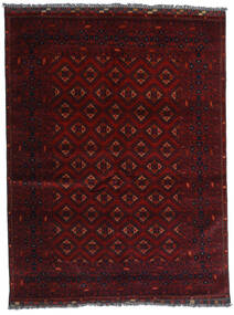 147X192 Alfombra Kunduz Oriental Rojo Oscuro (Lana, Afganistán) Carpetvista