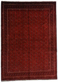  Oriental Kunduz Rug 246X348 Dark Red/Red Wool, Afghanistan Carpetvista
